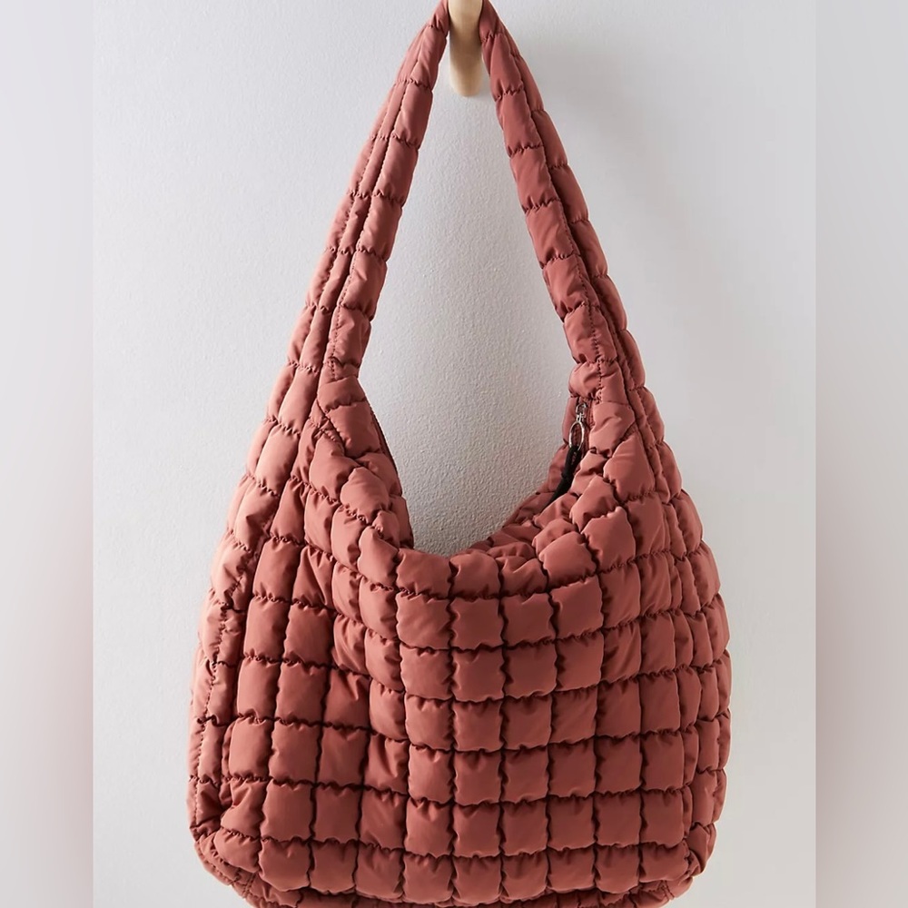 Free People Movement Quilted Carryall or weekend bag - dusty rose- NWT